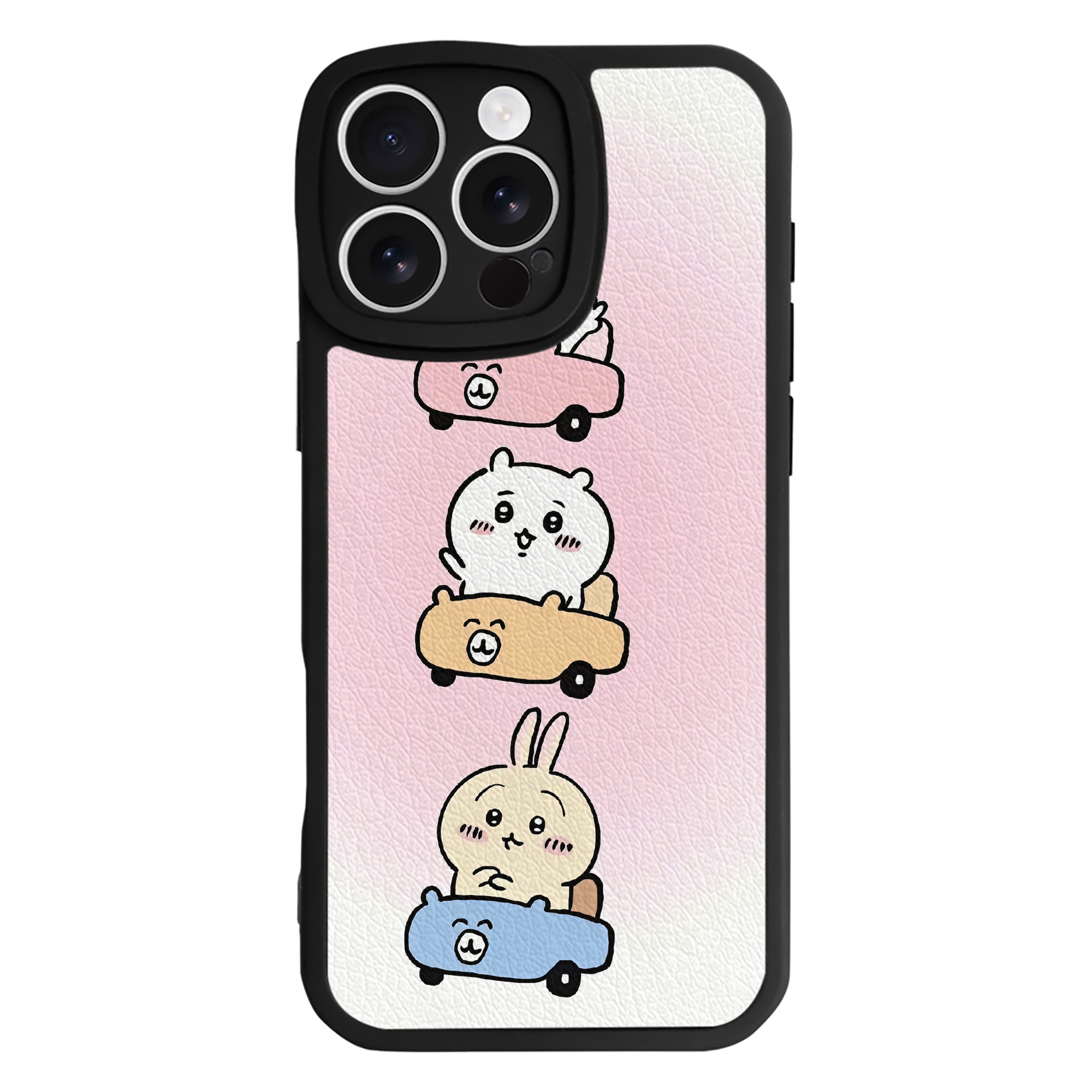 （画像用） ちいかわ Chii-kawa 【iPhone 16シリーズ対応】シリコンスマホケース（レザー調） 材質：シリコン